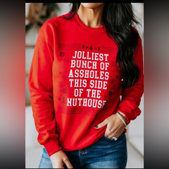 Gildan Tops - Gildan Graphic Sweatshirt Womens Size Small Fleece Interior Lining